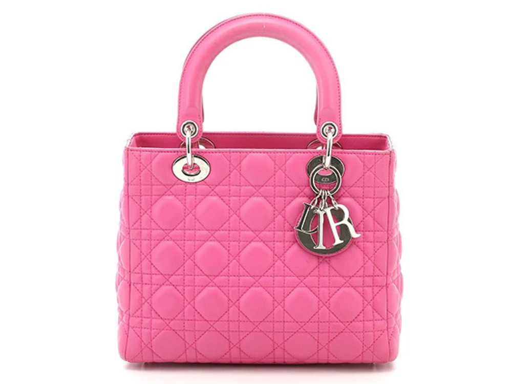 Christian Dior Lady Shoulder Bag Lambskin